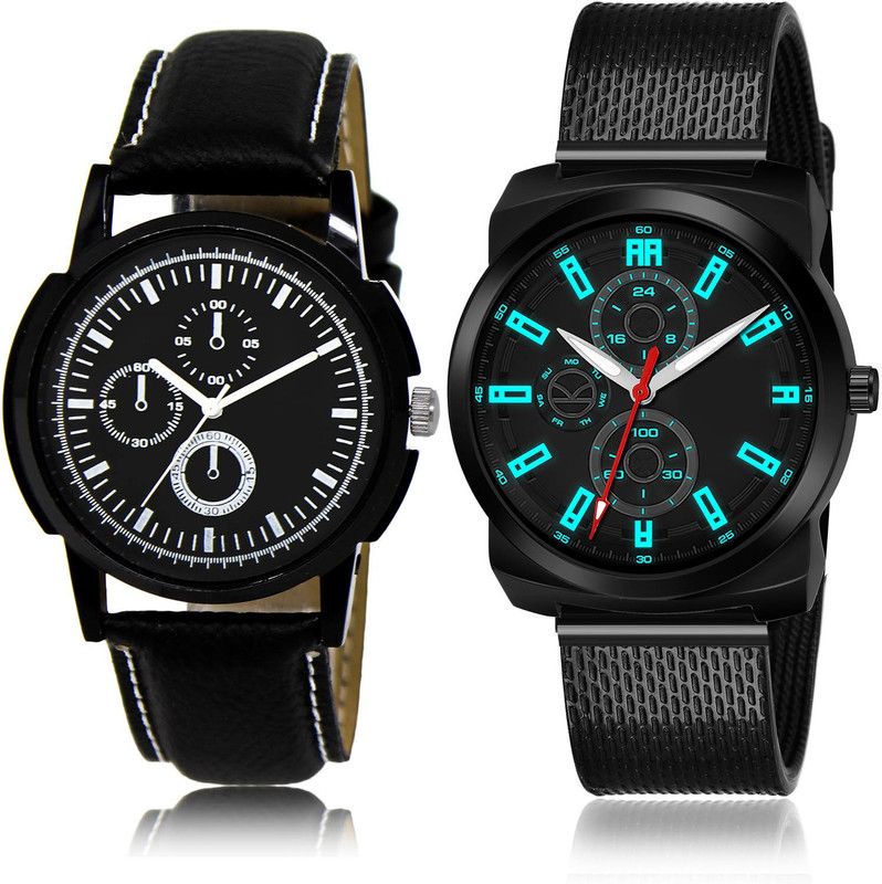 Analog Watch - For Men Treading Fancy 2 Watch Combo For Boys And Men - BL46.13-(63-S-10)