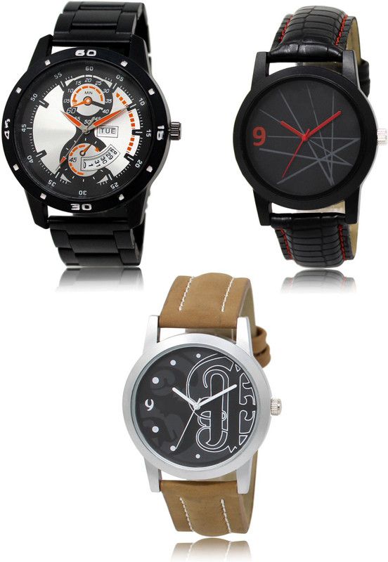 New latest Designer Combo of 3 Analog Watch - For Men 107-08-14