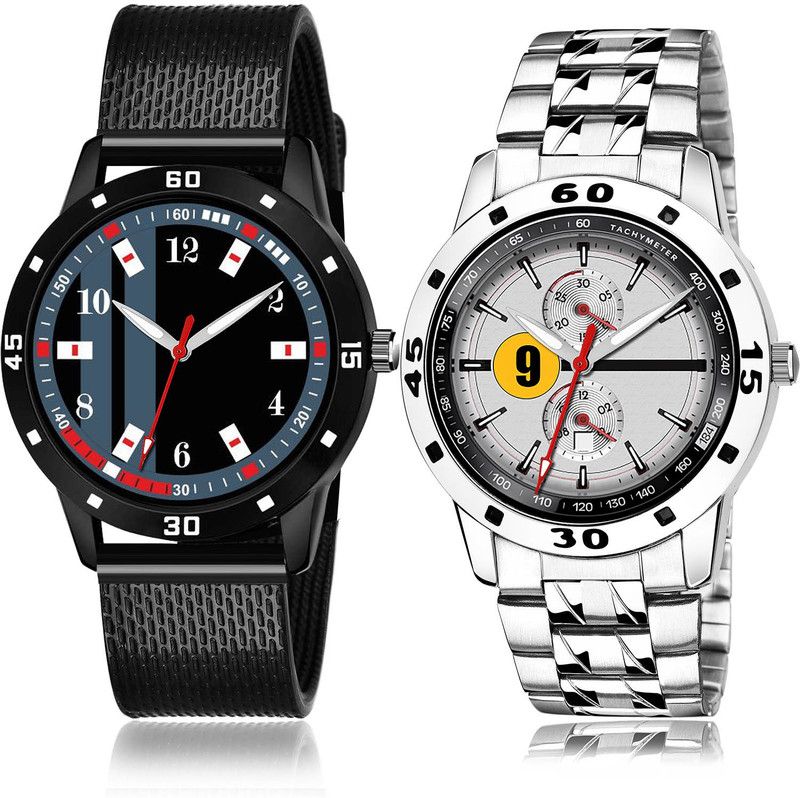 Analog Watch - For Men Modish 3D Design 2 Watch Combo For Boys And Men - BRM27-(55-S-19)