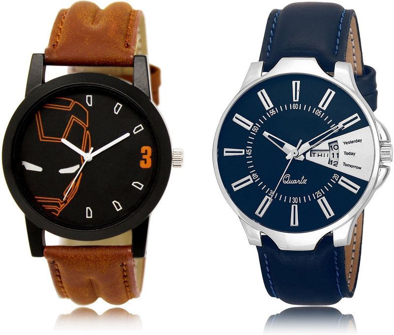 New Latest Designer Combo of 2 Analog Watch - For Men LR04-LR23
