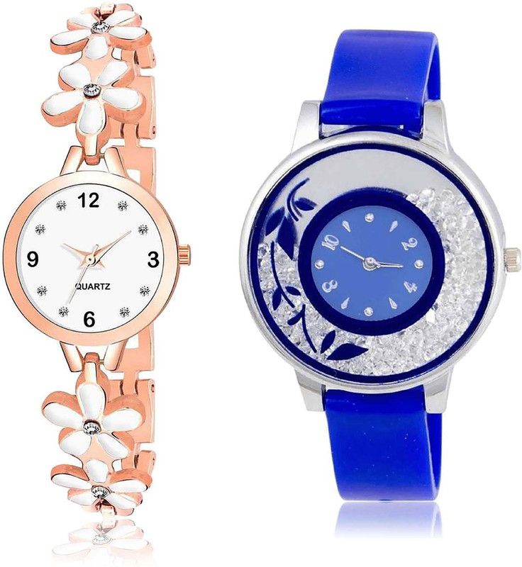 combo watch Analog Watch - For Girls Latest High Quality Flower Combo Watch For Girls And Women - G462-G87