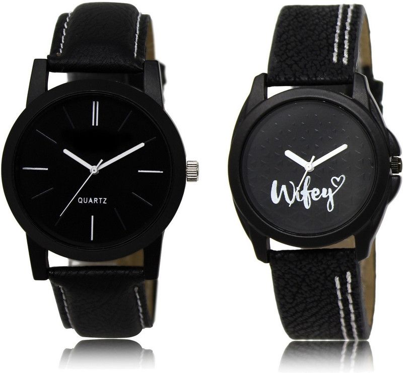 New Latest Designer Combo of 2 Analog Watch - For Couple 05- 234