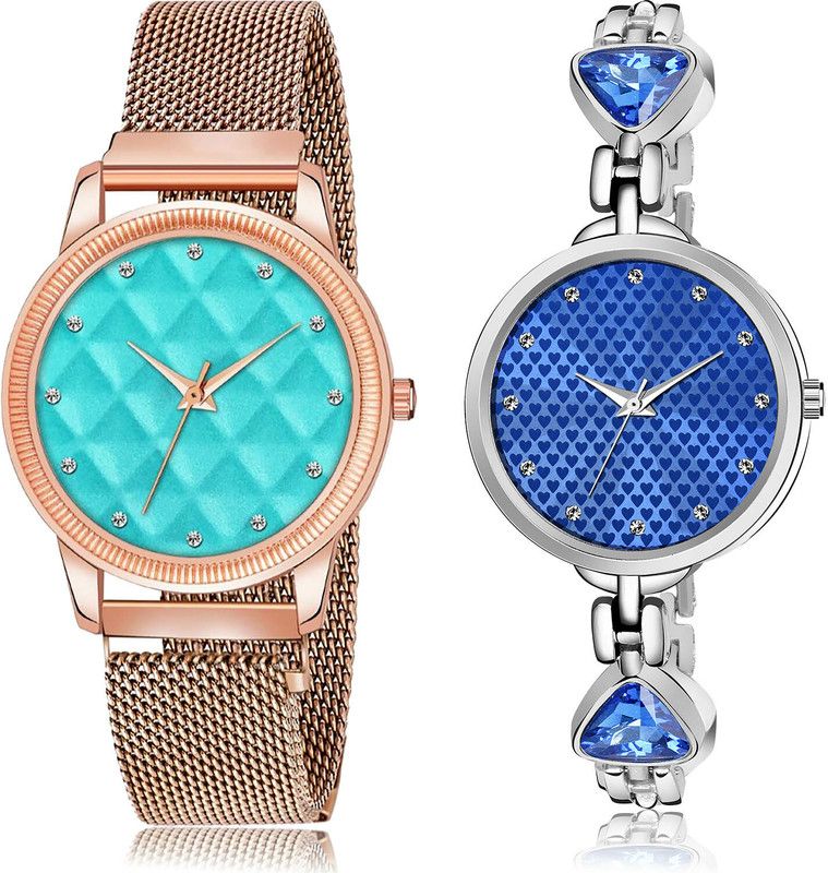 Analog Watch - For Girls Brand New Designer 2 Watch Combo For Women And Girls - GW15-GL282