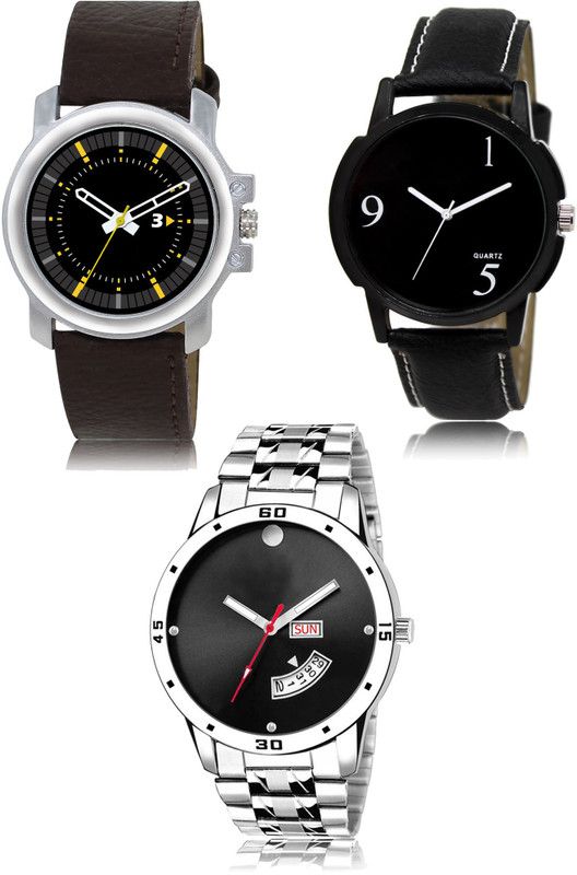 New latest Designer Combo of 3 Analog Watch - For Men 44-06-104