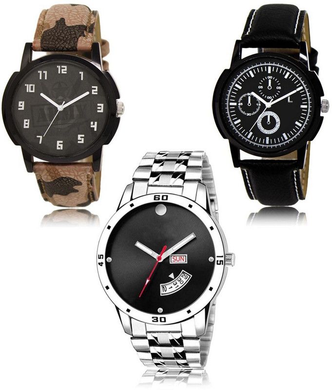 New latest Designer Combo of 3 Analog Watch - For Men LR-03-13-104