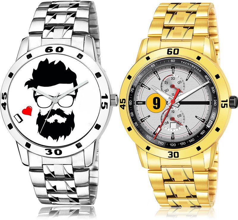 Analog Watch - For Men Latest Present 2 Watch Combo For Boys And Men - B823-(55-S-21)