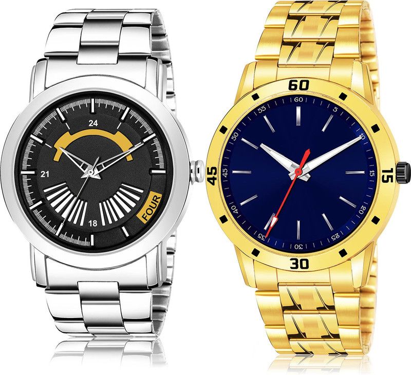 Analog Watch - For Men Modern Party Wedding 2 Watch Combo For Boys And Men - BM407-(54-S-21)