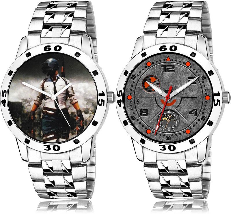 Analog Watch - For Men Latest High Quality 2 Watch Combo For Boys And Men - B505-(13-S-19)