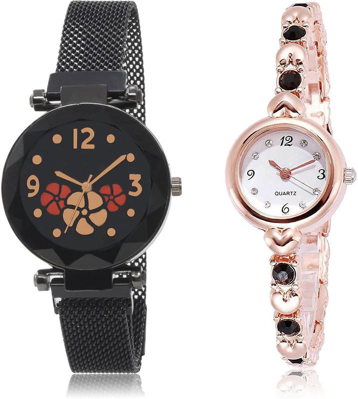 Analog Watch - For Women Brand New Stylish 2 Watch Combo For Women And Girls - G652-G455