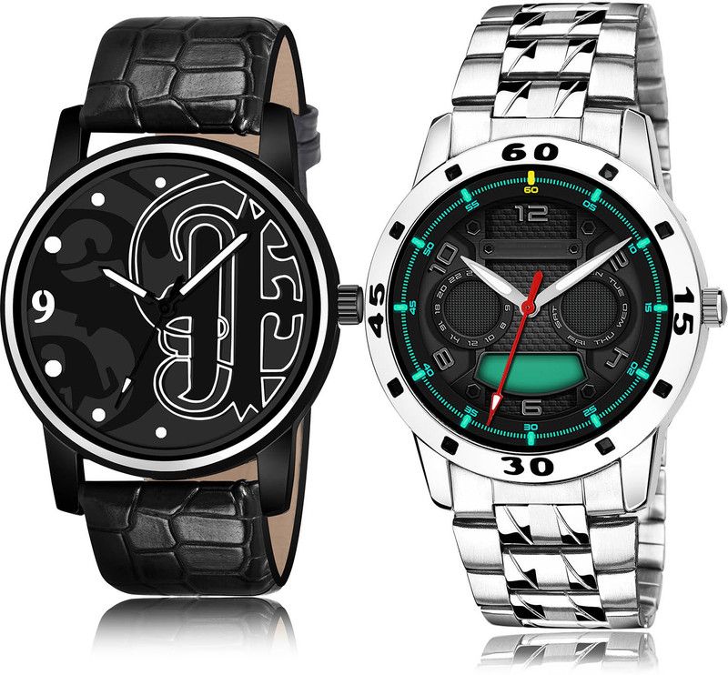 Analog Watch - For Men Modern Professional 2 Watch Combo For Boys And Men - BL46.70-(57-S-19)