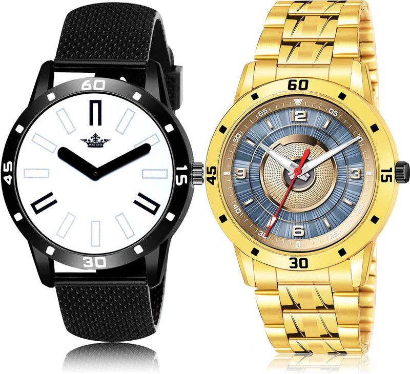 Analog Watch - For Men Treading Quartz 2 Watch Combo For Boys And Men - BL46.57-(17-S-21)
