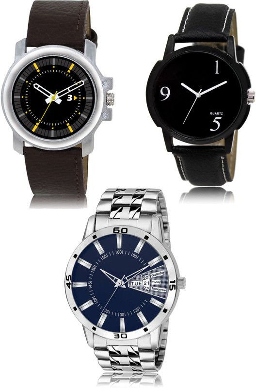 New latest Designer Combo of 3 Analog Watch - For Men 44-06-102