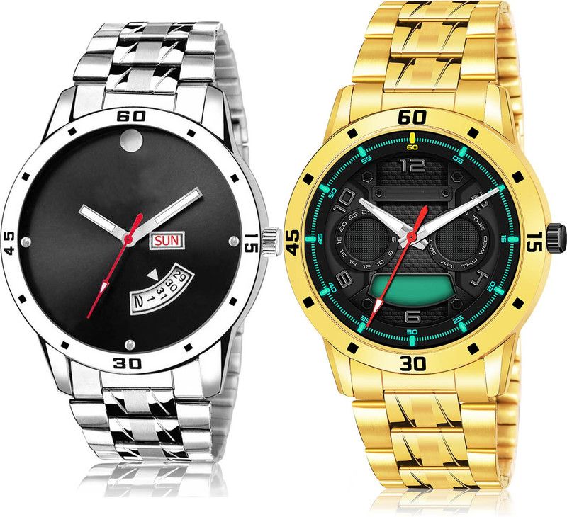Analog Watch - For Men Contemporary Love 2 Watch Combo For Boys And Men - BL46.104-(57-S-21)