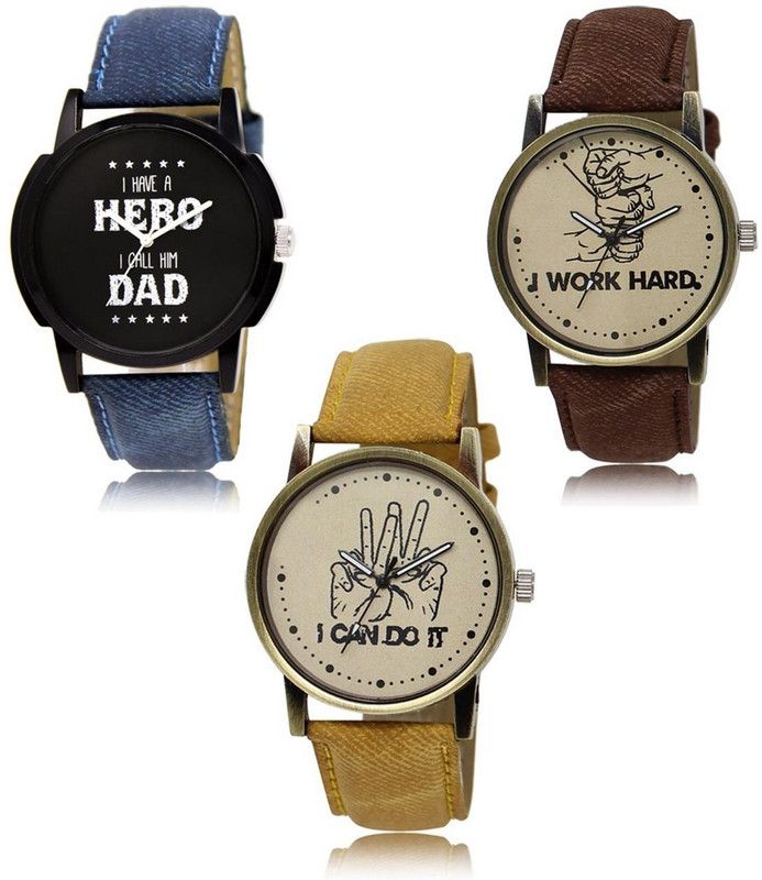 New latest Designer Combo of 3 Analog Watch - For Men 07-29-30