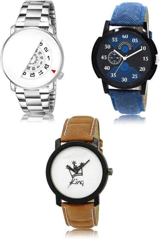 New latest Designer Combo of 3 Analog Watch - For Men 106-02-18
