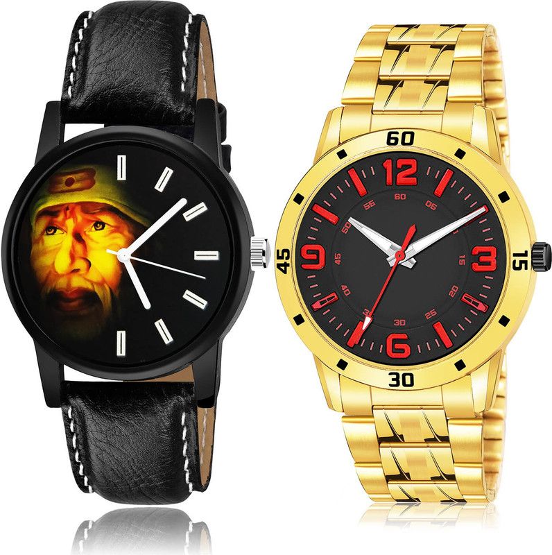 Analog Watch - For Men Brand New Valentine 2 Watch Combo For Boys And Men - B123-(47-S-21)