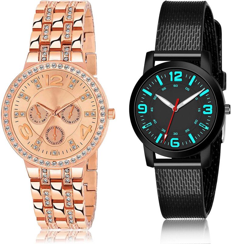 Analog Watch - For Girls Brand New Unique 2 Watch Combo For Women And Girls - G628-(46-L-10)
