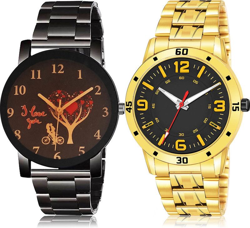 Analog Watch - For Men Brand New Love 2 Watch Combo For Boys And Men - BCPL17-(48-S-21)