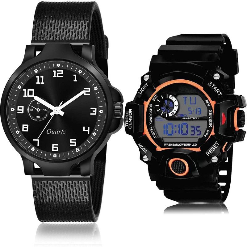 Analog-Digital Watch - For Men New Quartz 2 Watch Combo For Boys And Men - BRM33-BC27
