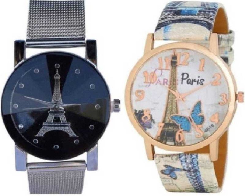 new generation combo watch pack of 2 stylish women watch Analog Watch - For Women Analog Watch - For Boys & Girls BEAUTIFLL