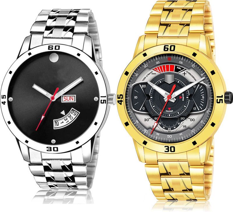 Analog Watch - For Men New Fashion 2 Watch Combo For Boys And Men - BL46.104-(36-S-21)