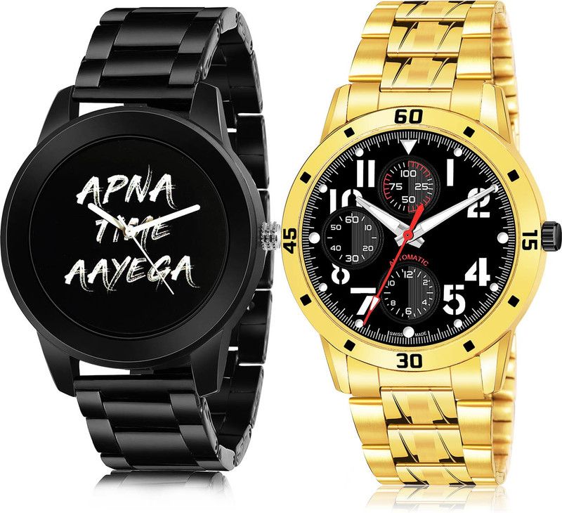 Analog Watch - For Men Modern Party Wedding 2 Watch Combo For Boys And Men - B415-(51-S-21)