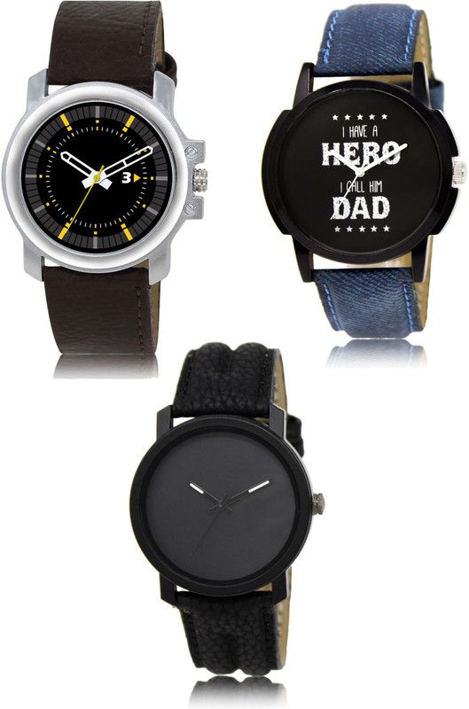 New latest Designer Combo of 3 Analog Watch - For Men 44-07-21