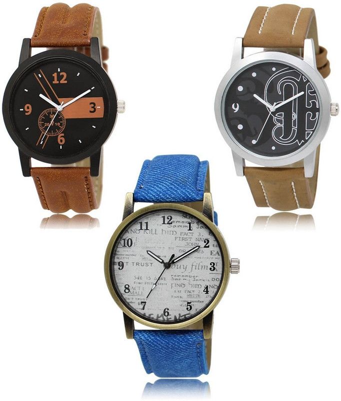 New latest Designer Combo of 3 Analog Watch - For Men -01-14-28
