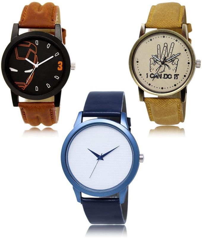 New latest Designer Combo of 3 Analog Watch - For Men LR-04-30-33