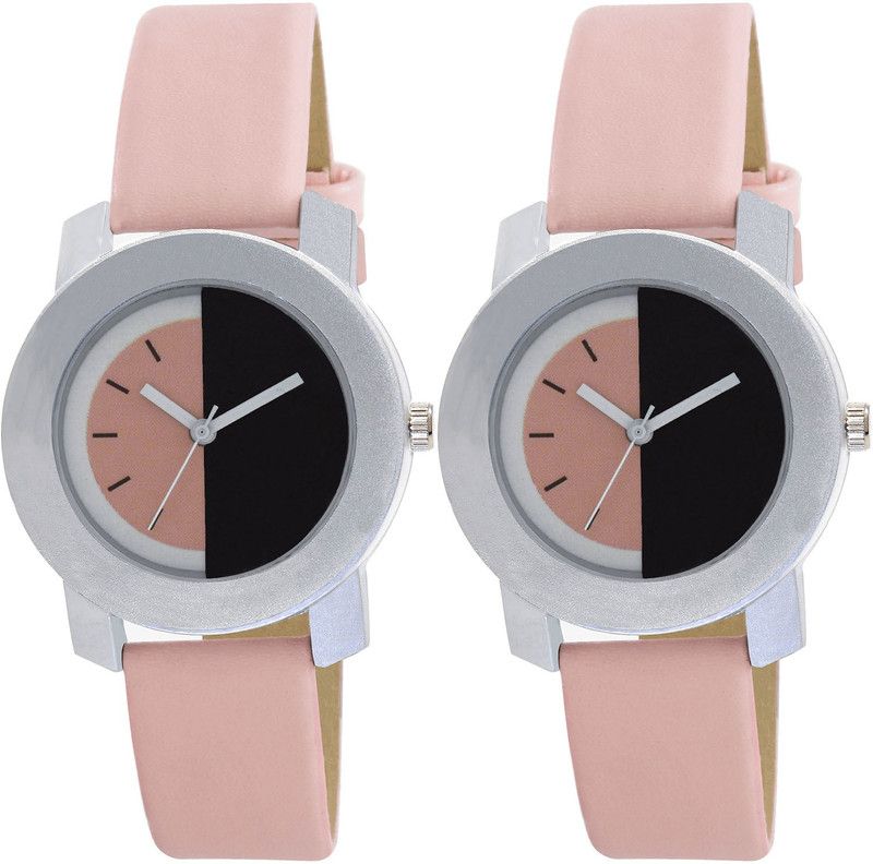 combo watch Analog Watch - For Girls Best Style Analogue Pink Color Girls And Women Watch - G400-G400 (Combo of 2 )