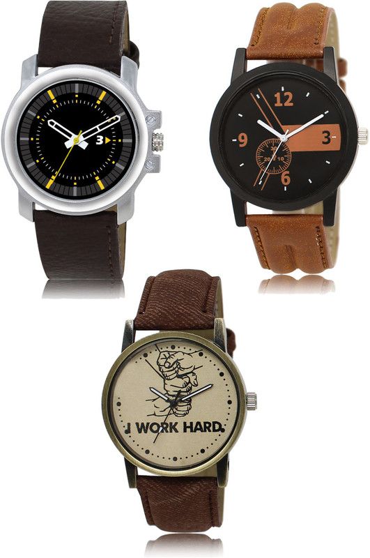 New latest Designer Combo of 3 Analog Watch - For Men 44-01-29