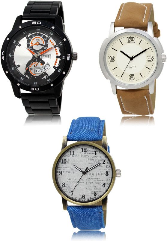 New latest Designer Combo of 3 Hybrid Smartwatch Watch - For Men 107-16-28