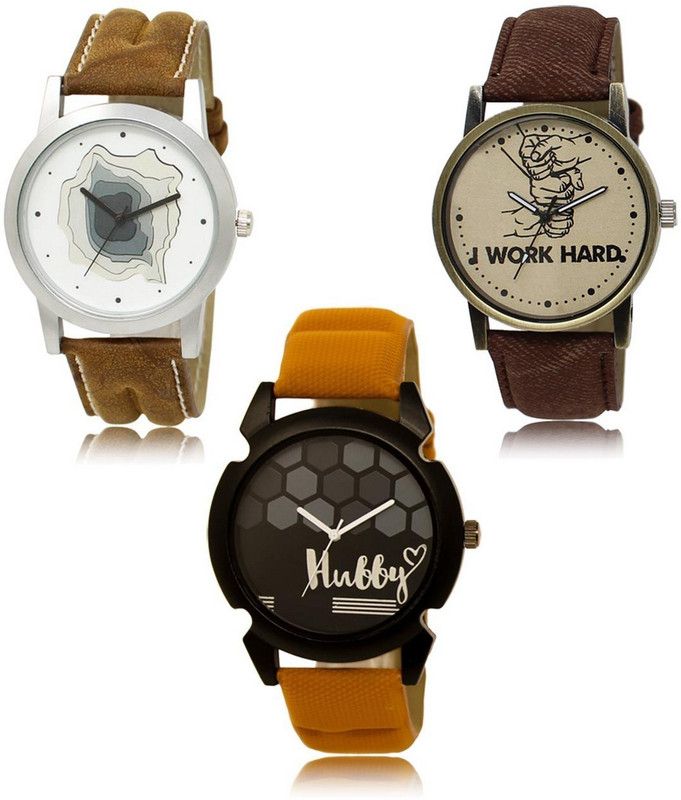 New latest Designer Combo of 3 Analog Watch - For Men LR-09-29-32