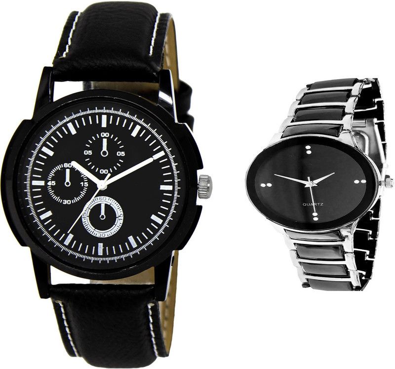 combo watch Analog Watch - For Girls Modish Branded Analogue Black Color Boys And Men Watch - BL46.13-B68 (Combo Of 2 )