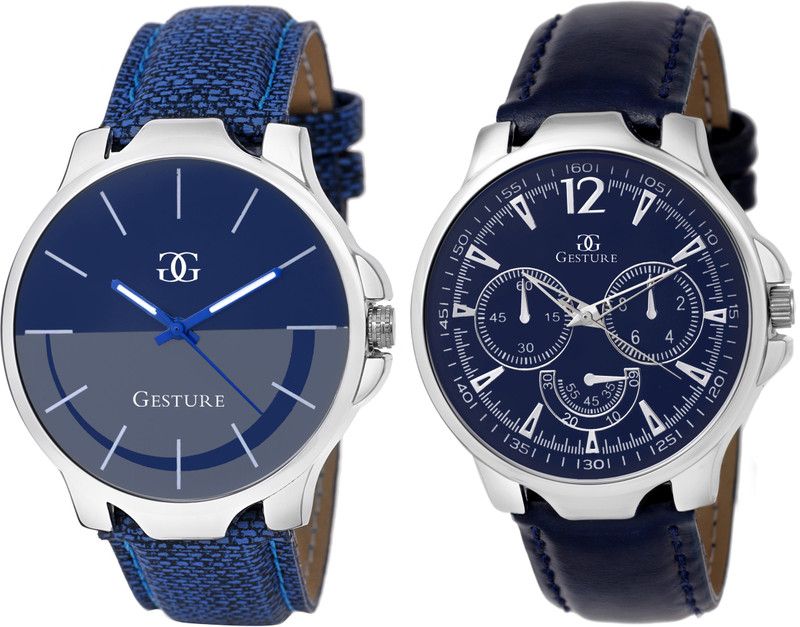 Smart Analog Watch - For Men 9001- Look A Like Combo Series