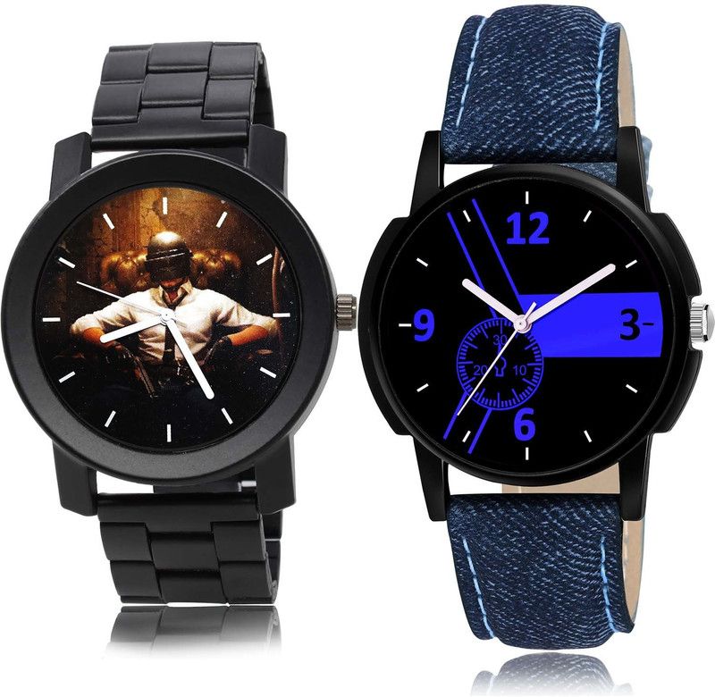 combo watch Analog Watch - For Boys Best Style Pubg Military Army Chain Watch Watch - B452-B7 (Combo Of 2 )