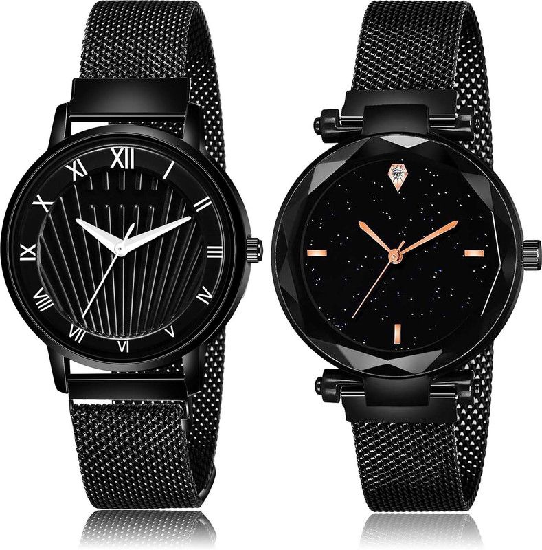 combo watch Analog Watch - For Girls New Analogue Magnet 2 Watch Combo For Girls And Women - G513-GC1