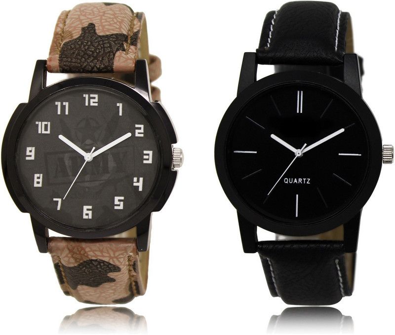 New Latest Designer Combo of 2 Analog Watch - For Men LR03-LR05