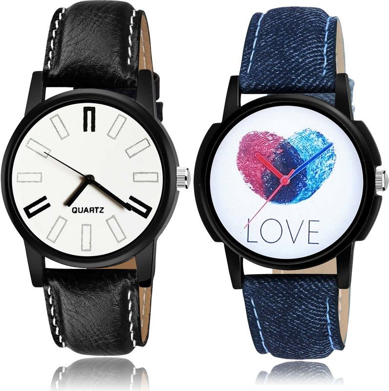 combo watch Analog Watch - For Men & Women Contemporary Unique Love Watch - B924-B11 (Combo Of 2 )