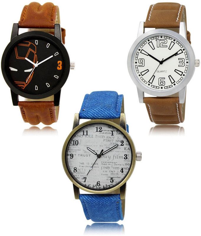 SHIPKART Analog Watch - For Men NEW Luxurious Attractive Stylish Combo SET OF 3 WATCH LR-04-15-28