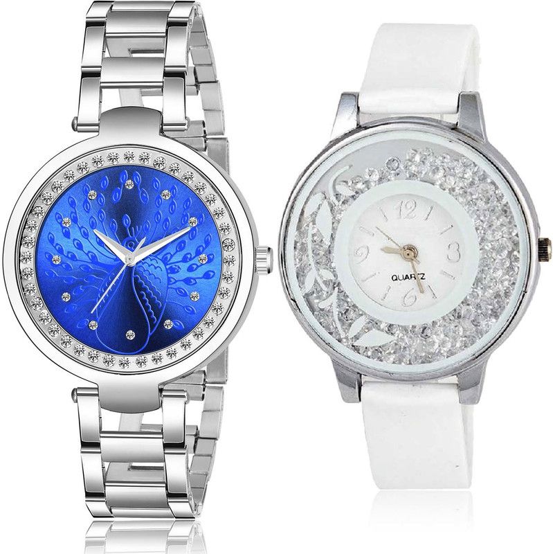 Analog Watch - For Women Latest Collegian Chain And Flower Combo Watch For Girls And Women - GM210-G90