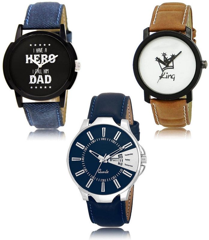 New latest Designer Combo of 3 Analog Watch - For Men -07-18-23