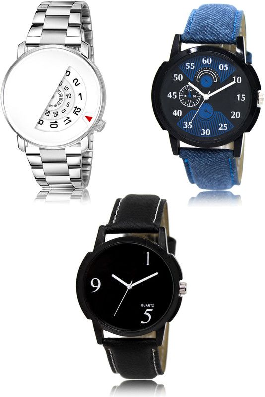 New latest Designer Combo of 3 Analog Watch - For Men 106-02-06