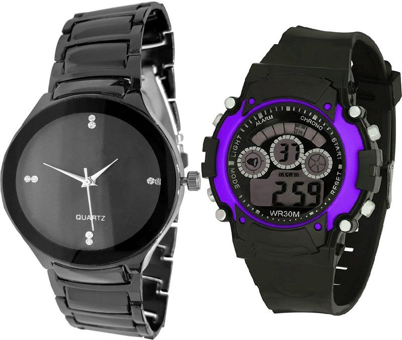 combo watch Analog Watch - For Girls Tread Kids Analogue Black Color Boys And Men Watch - B67-B133 (Combo Of 2 )