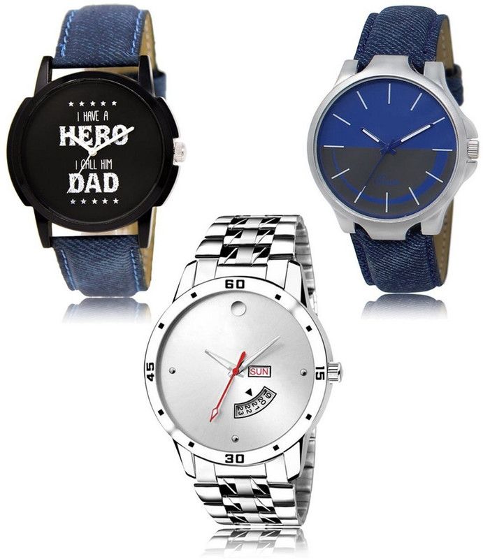 New latest Designer Combo of 3 Analog Watch - For Men -07-24-103
