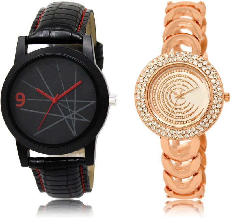 New Latest Designer Combo of 2 Analog Watch - For Couple LR08-LR202