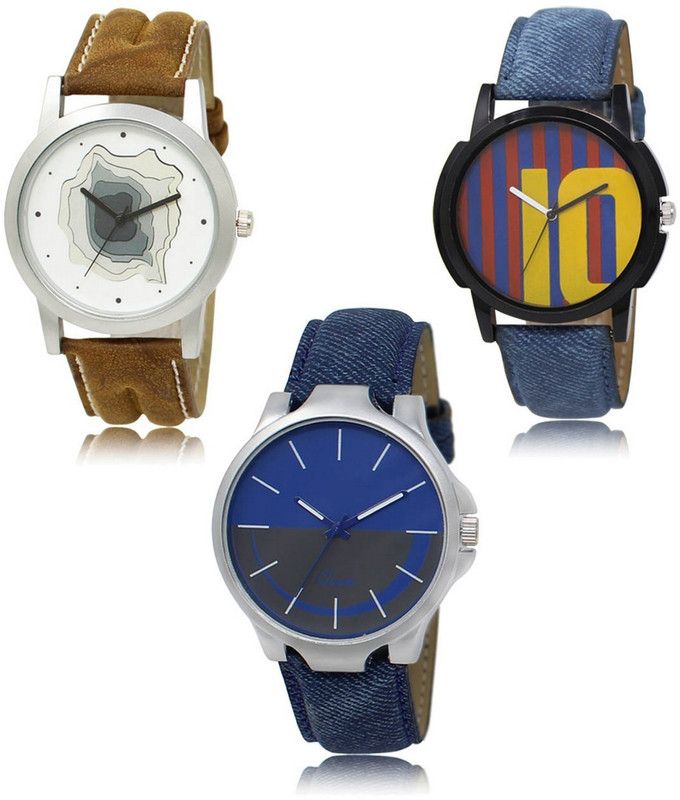 New latest Designer Combo of 3 Analog Watch - For Men LR-09-10-24