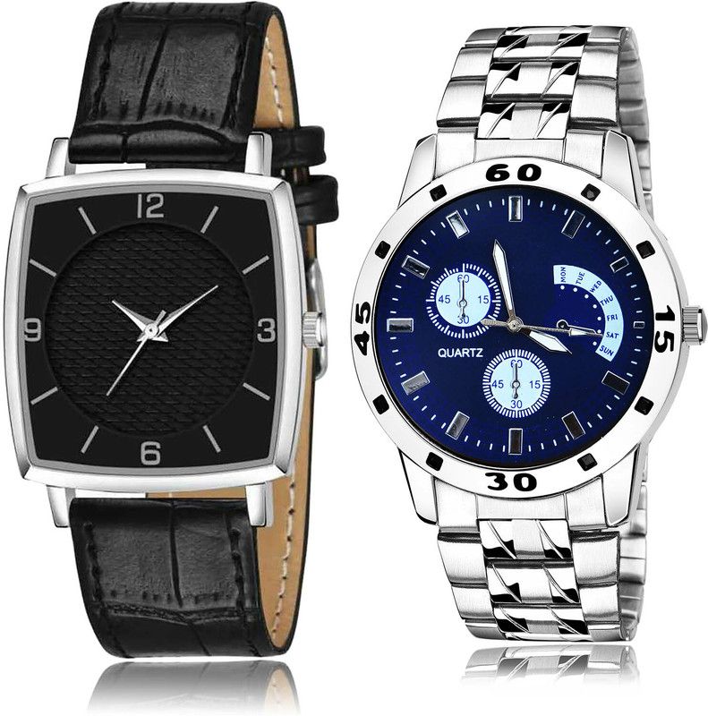 Analog Watch - For Men Brand New Italian Designer 2 Watch Combo For Boys And Men - BW501-B84