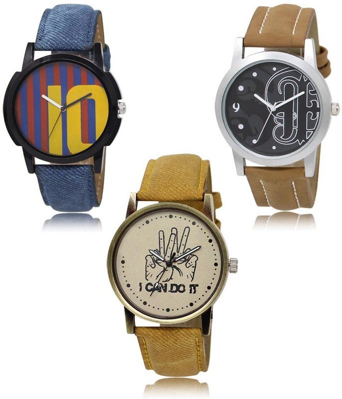 New latest Designer Combo of 3 Analog Watch - For Men -10-14-30
