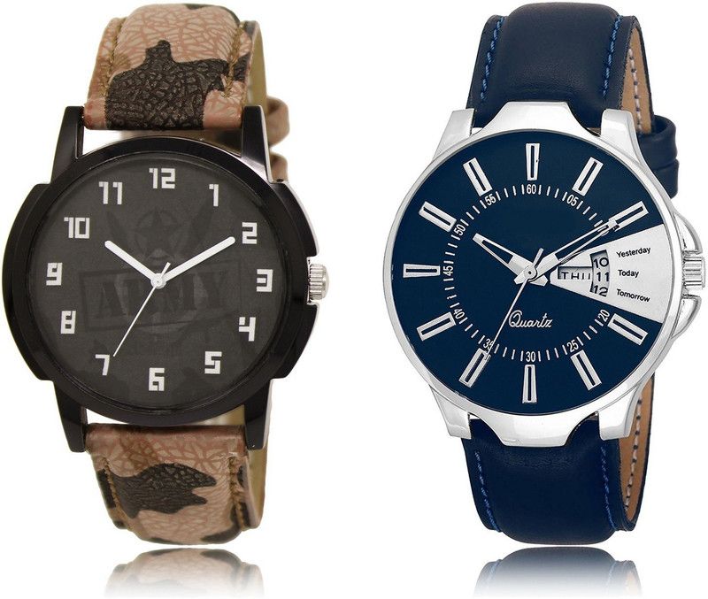 New Latest Designer Combo of 2 Analog Watch - For Men LR03-LR23